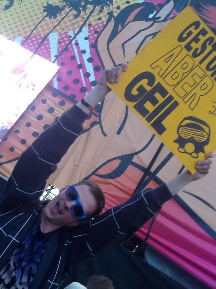 David aus Erfurt ist zum ersten Mal beim Spring Break - und großer Fan von Gestört aber GeiL.