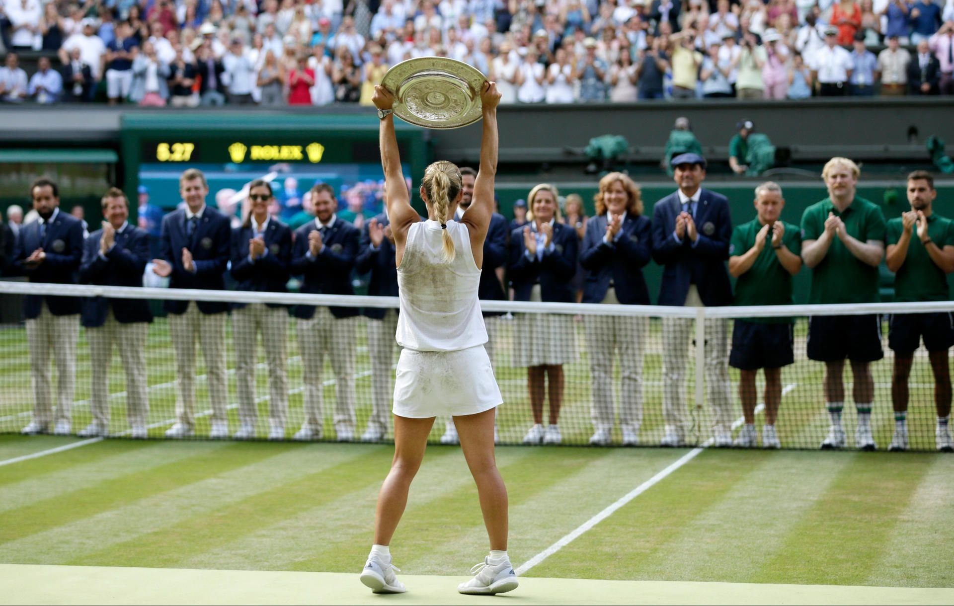 Angelique Kerber triumphiert in Wimbledon.