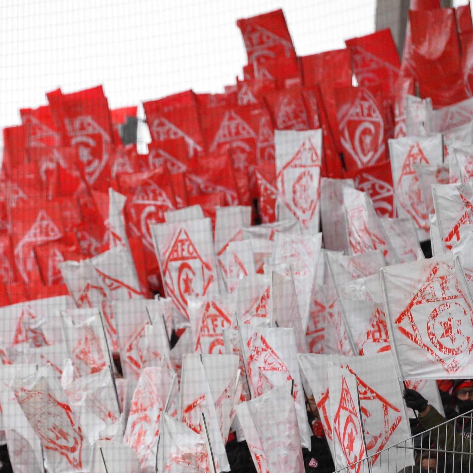 Fanchoreographie beim HFC.