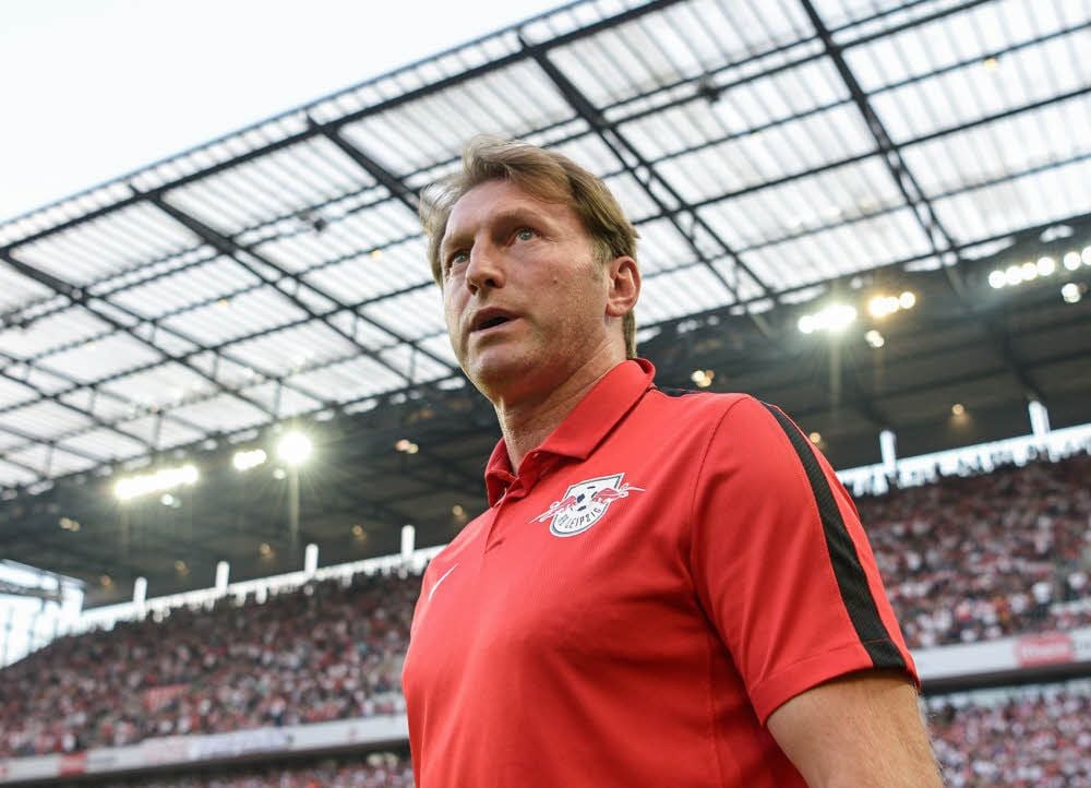 Mann mit Cowboy-Statur: RBL-Trainer Ralph Hasenhüttl.
