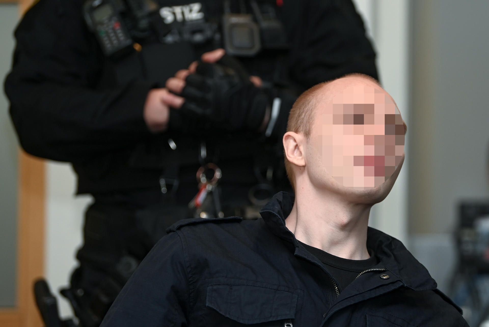 Stephan B. im Gerichtssaal.