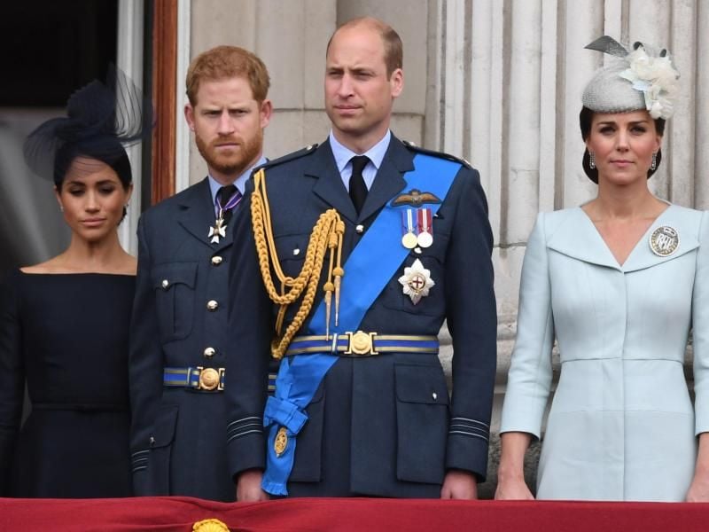 Zwischen Herzogin Meghan (l-r), Prinz Harry, Prinz William und Herzogin Kate ist nichts mehr wie es mal war.