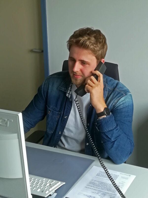 Marius Lindig berät Arbeitgeber.