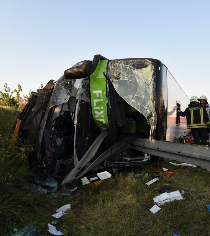 Der verunglückte Bus
