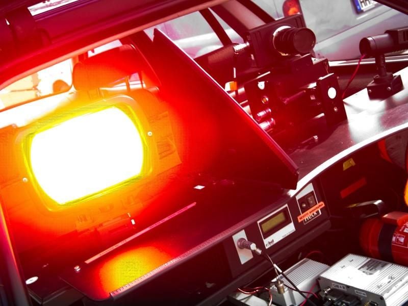 Radar-Fahrzeug der Polizei