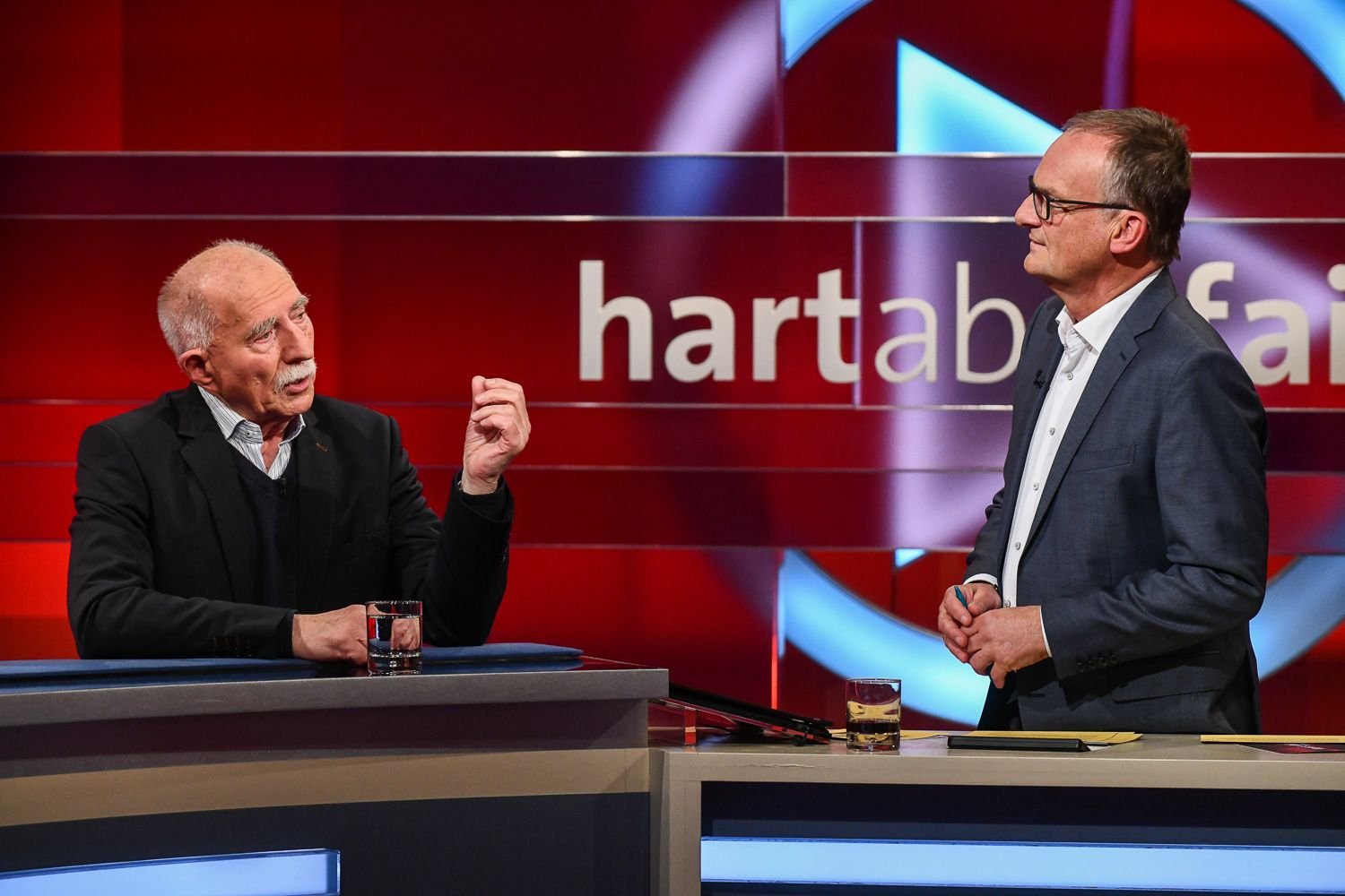 Werner Hansch (l. ) und Frank Plasberg