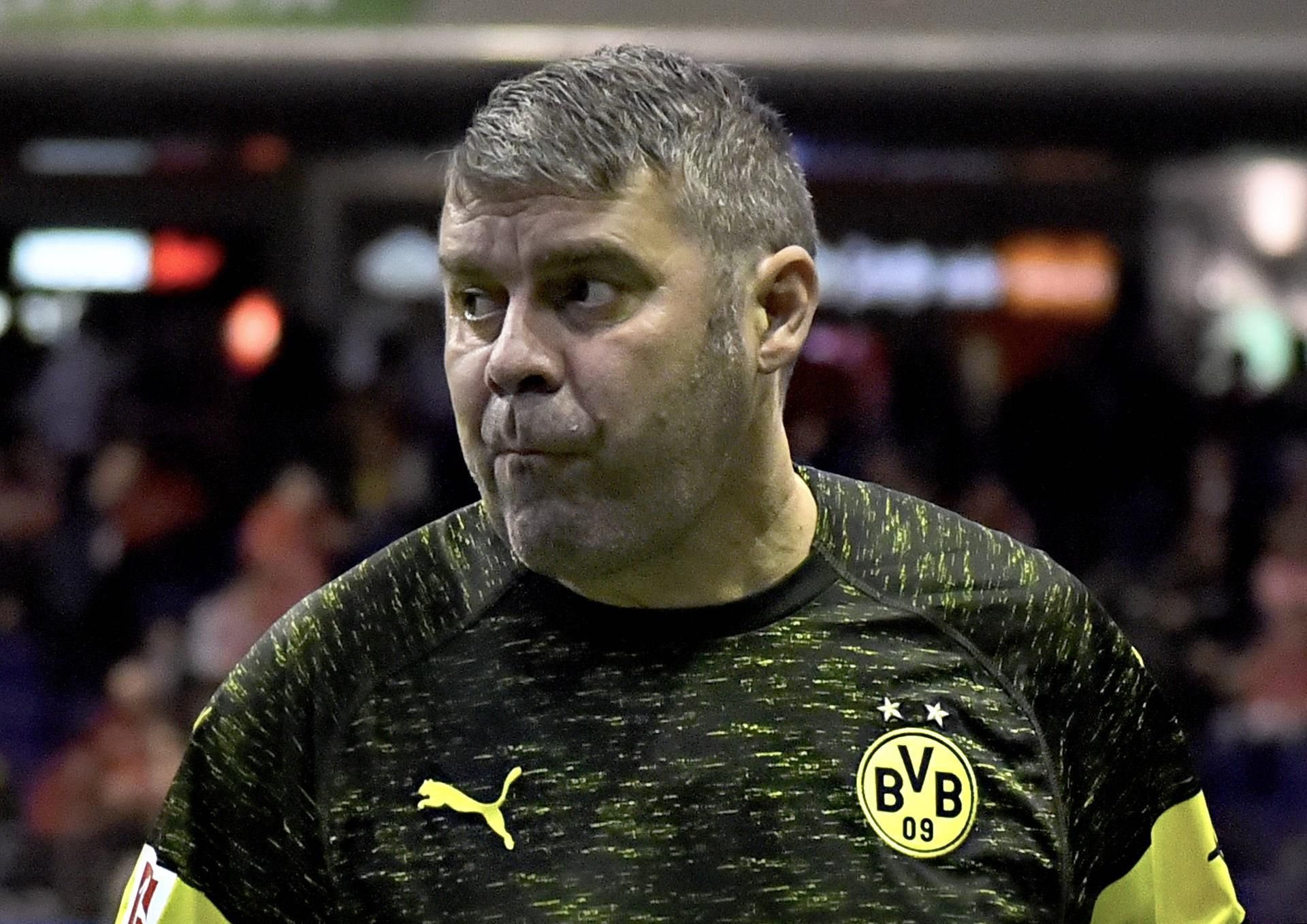 Der Ex-HFC-Spieler Steffen Karl, hier im Trikot der BVB-Oldies.
