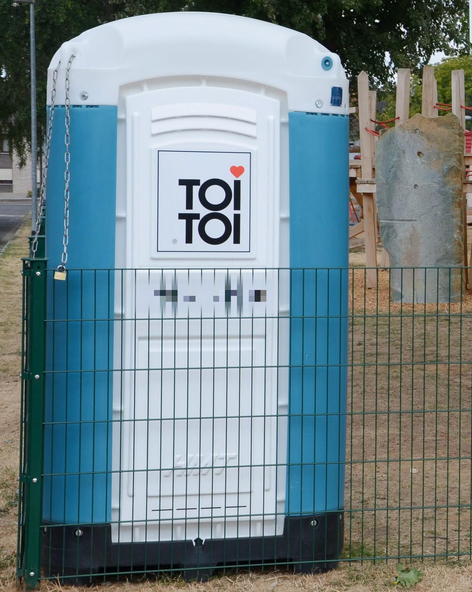 Eine transportable Toilette
