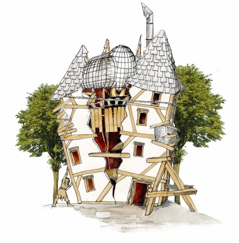 „Hexenhäuschen“ wie dieses sollen in Thale auf dem Hexentanzplatz gebaut werden.