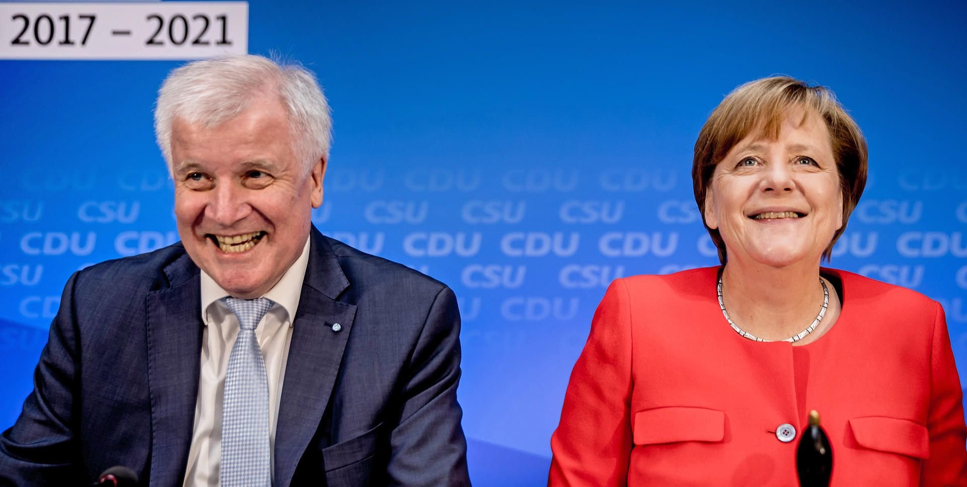 Horst Seehofer und Angela Merkel