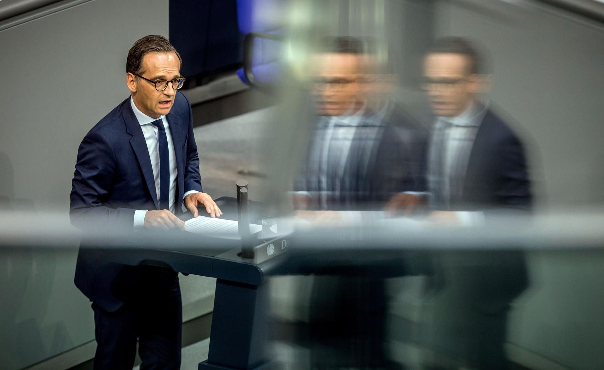 Heiko Maas bei einer Rede im Deutschen Bundestag in Berlin.