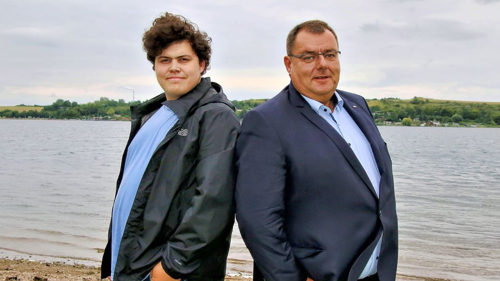 Mika-Sören Erdmann (Grüne) und  Ingo Bodtke (FDP) (v.l.) bewerben sich um das Bundestags-Direktmandat des Wahlkreises 74.