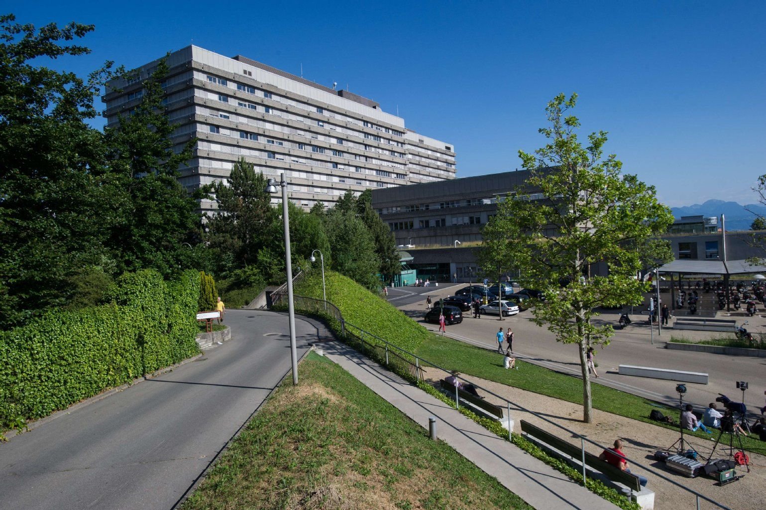 Das Krankenhaus in Lausanne.
