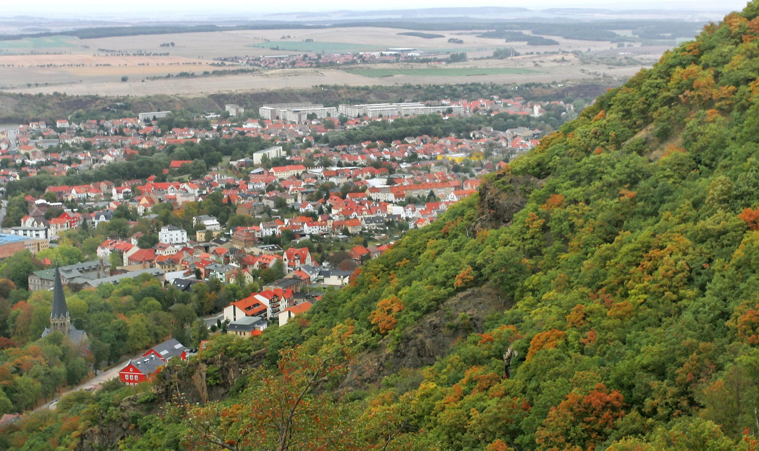 Blick auf die Stadt Thale