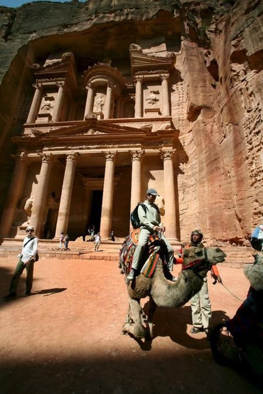 Die Felsenstadt Petra in Jordanien.