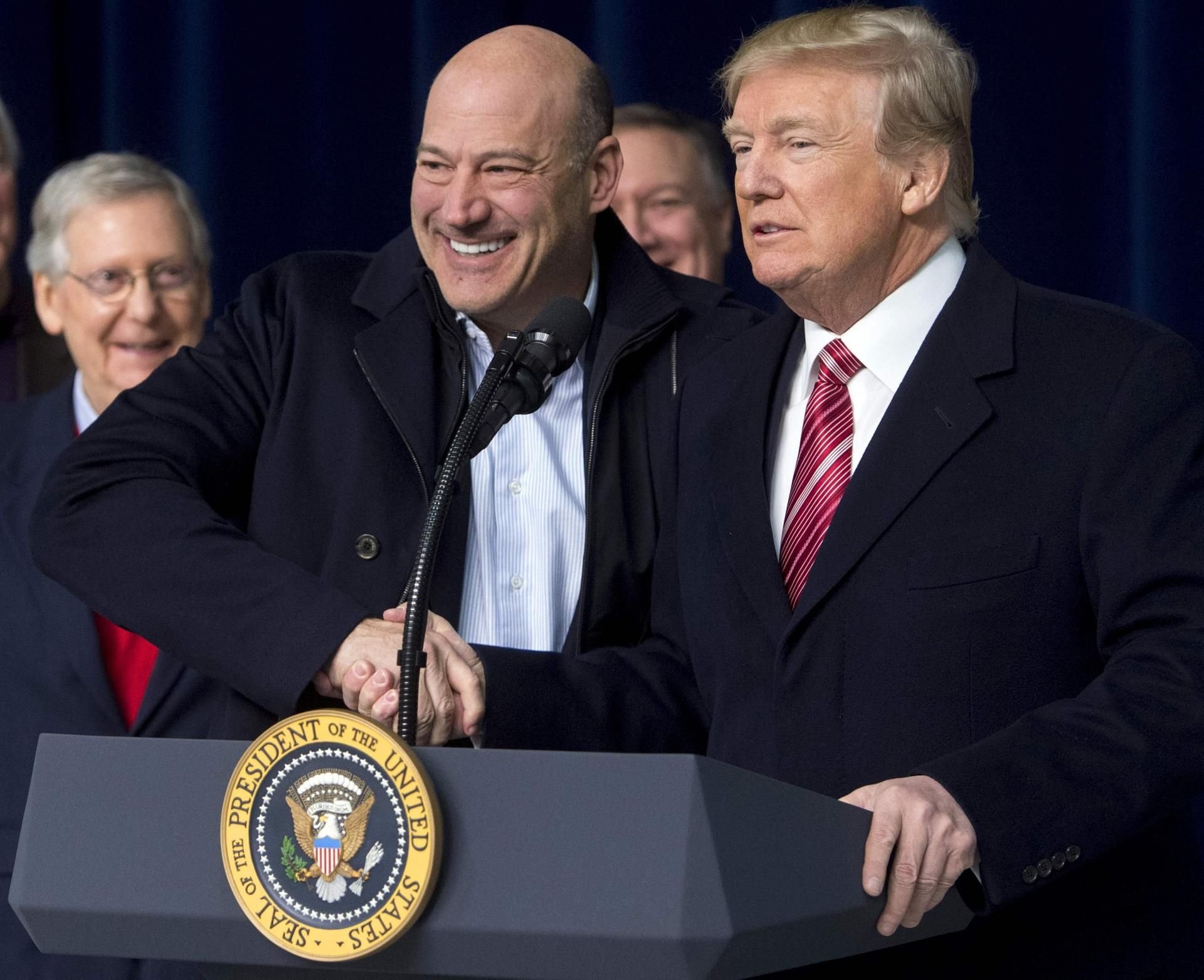 Donald Trump und Gary Cohn im Januar