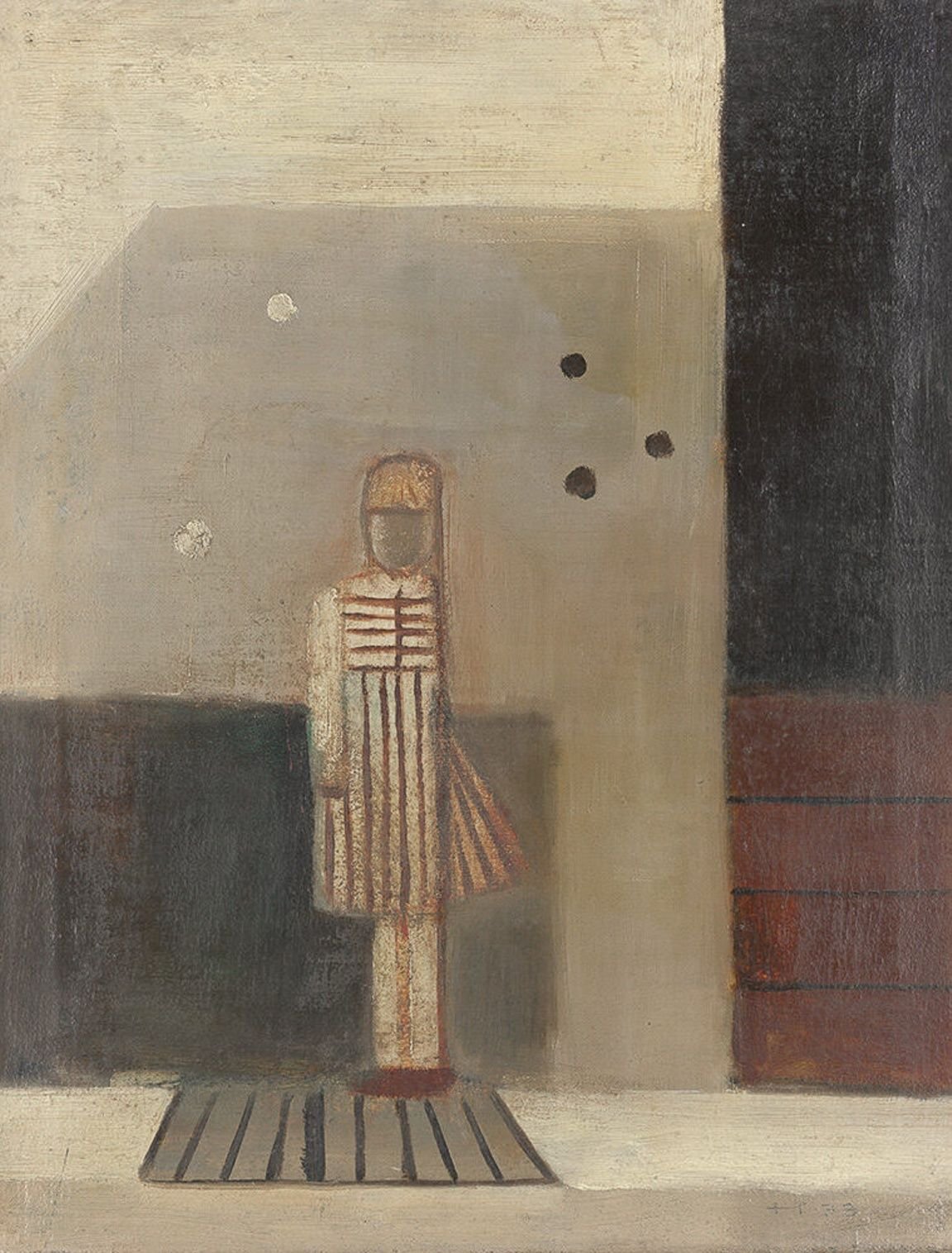 Heinz Steffens schuf das Ölbild „Kind an der Hoftür“ im Jahr 1933.
