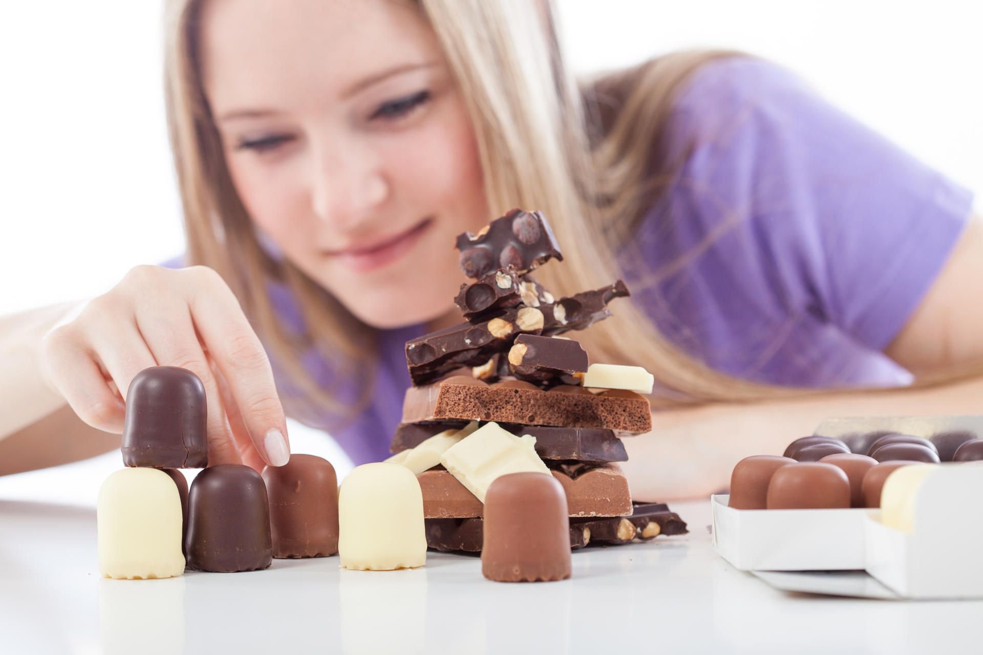 Steht eine Prüfung an, haben viele das Gefühl, sie brauchen eine Extraportion Schokolade.