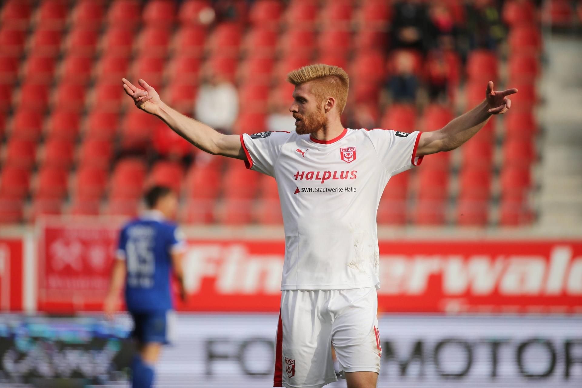 Mathias Fetsch fühlt sich richig wohl beim Halleschen FC - und kann sich vorstellen, auch über 2019 hinaus an der Saale zu bleiben.