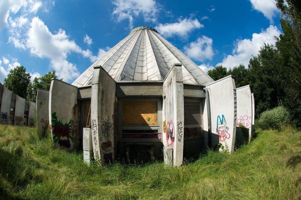Das Planetarium auf der Peißnitz in Halle (Saale) wird abgerissen.