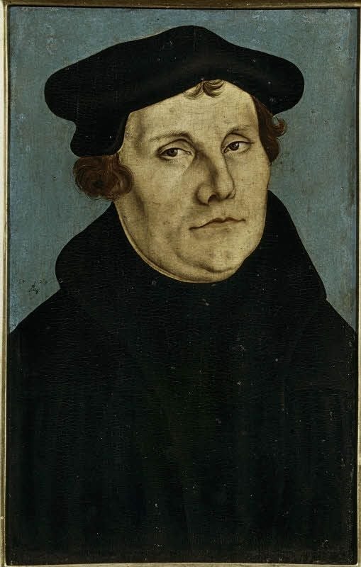 Luther, 1529 gemalt von Cranach dem Älteren, Florenz