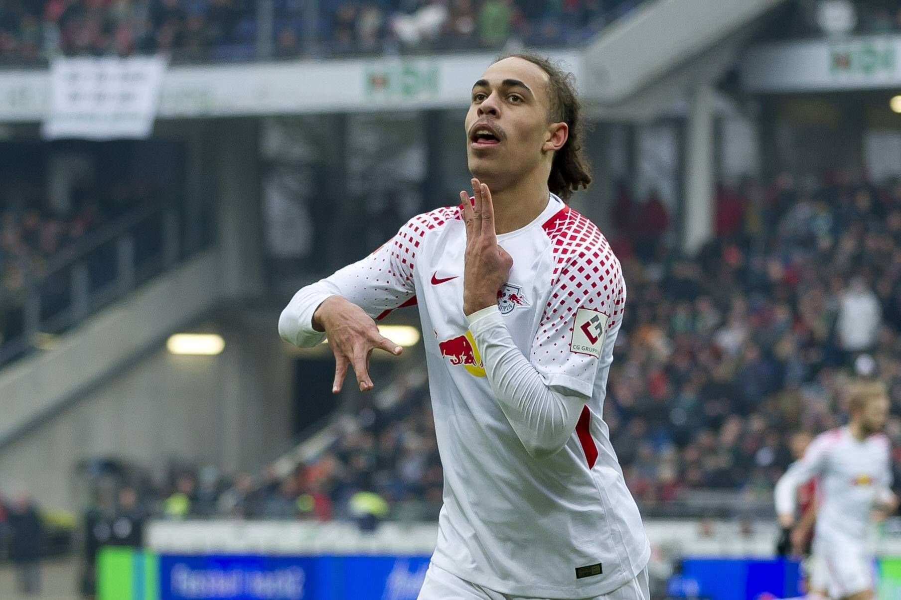 Cool beim Torjubel: Leipzigs Stürmer Yussuf Poulsen.