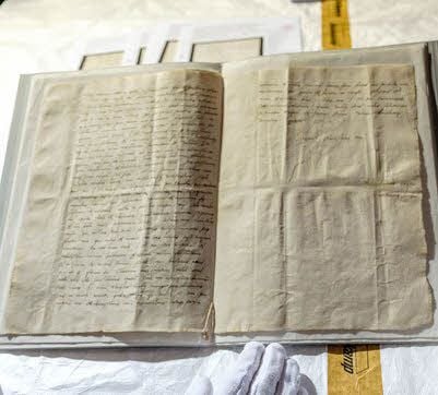 1521 schrieb Luther diesen Brief an Kaiser Karl V. Zusammen mit anderen Exponaten war der Brief für die Luther-Ausstellung "Here I stand" in die USA verliehen wurden.