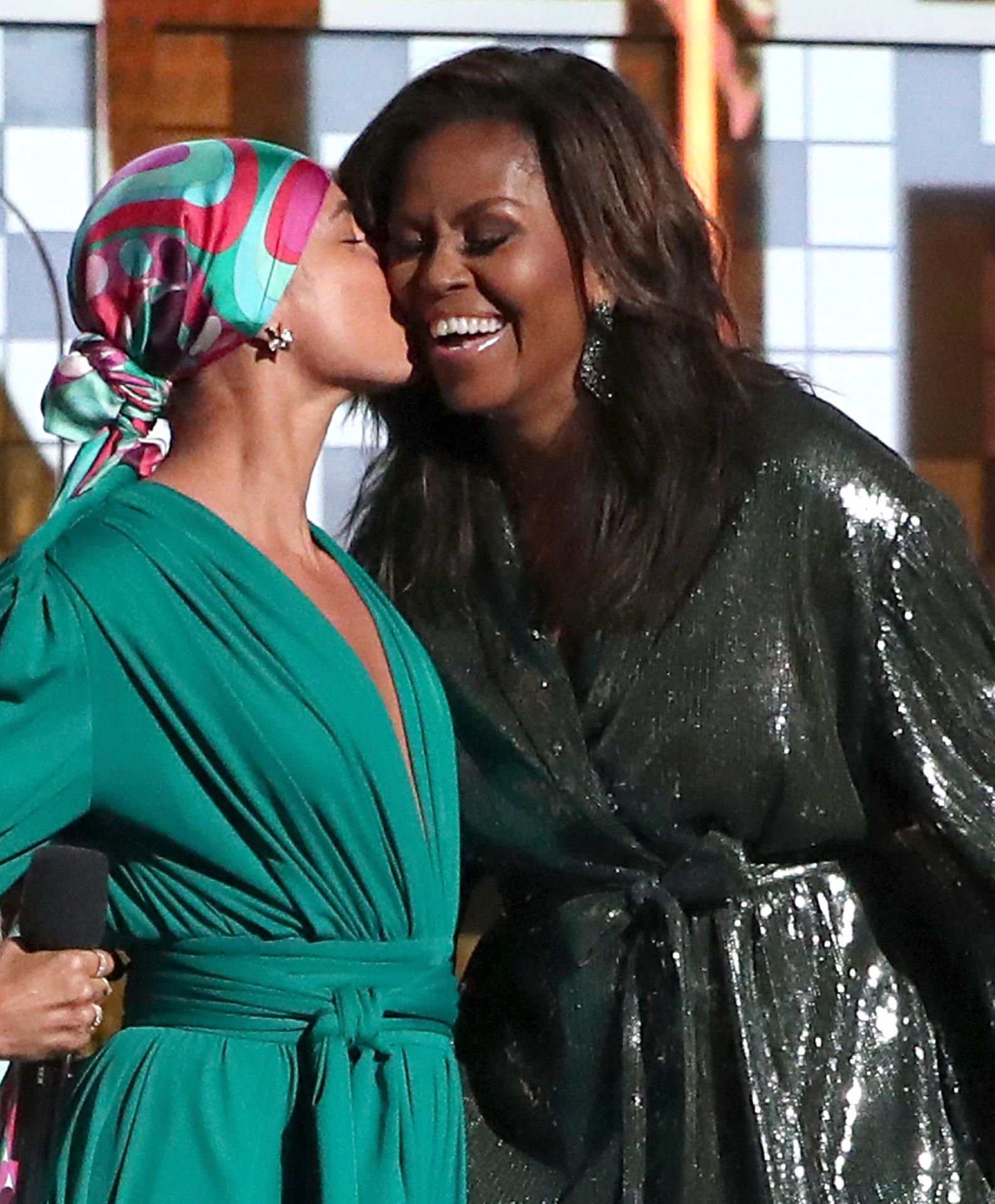 Michelle Obama mit Alicia Keys bei der Grammy-Verleihung 2019