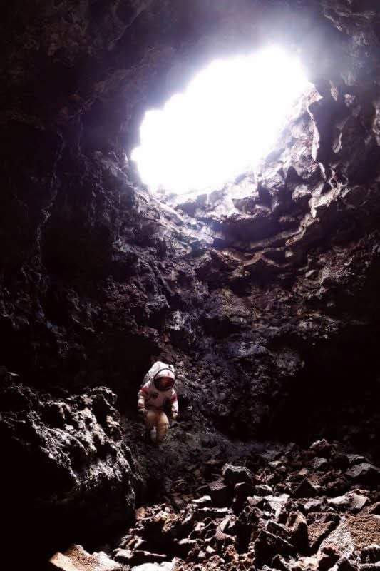 Ein beliebtes Ausflugsziel beim Nasa-Projekt waren Lava-Höhlen. Die werden auch dem Mars vermutet.