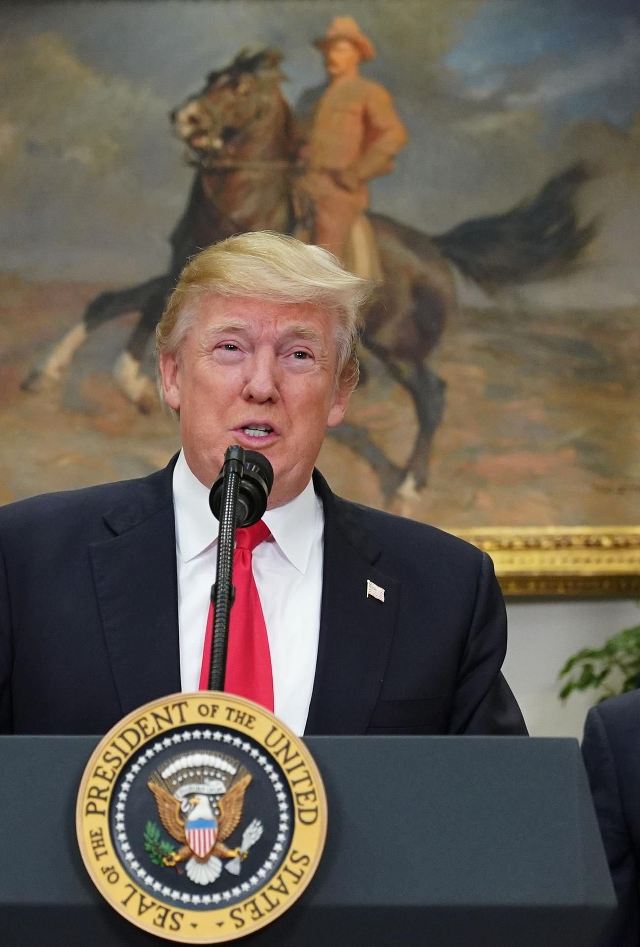US-Präsident Donald Trump kann sich schon wieder über eine Panne ärgern.