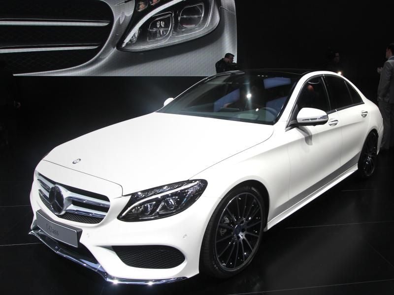 Einstand in Übersee: Mercedes hat auf der Motorshow in Detroit im Januar 2014 die neue C-Klasse enthüllt. In Genf könnte jetzt das T-Modell stehen.