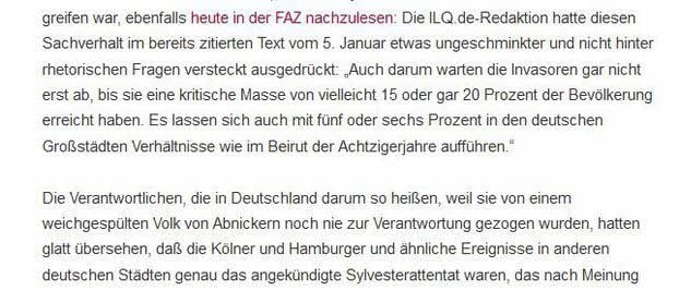 Auf Kirschs Website „ichliebequedlinburg.de“ wurde gegen Politiker, Medien und Migranten polemisiert.