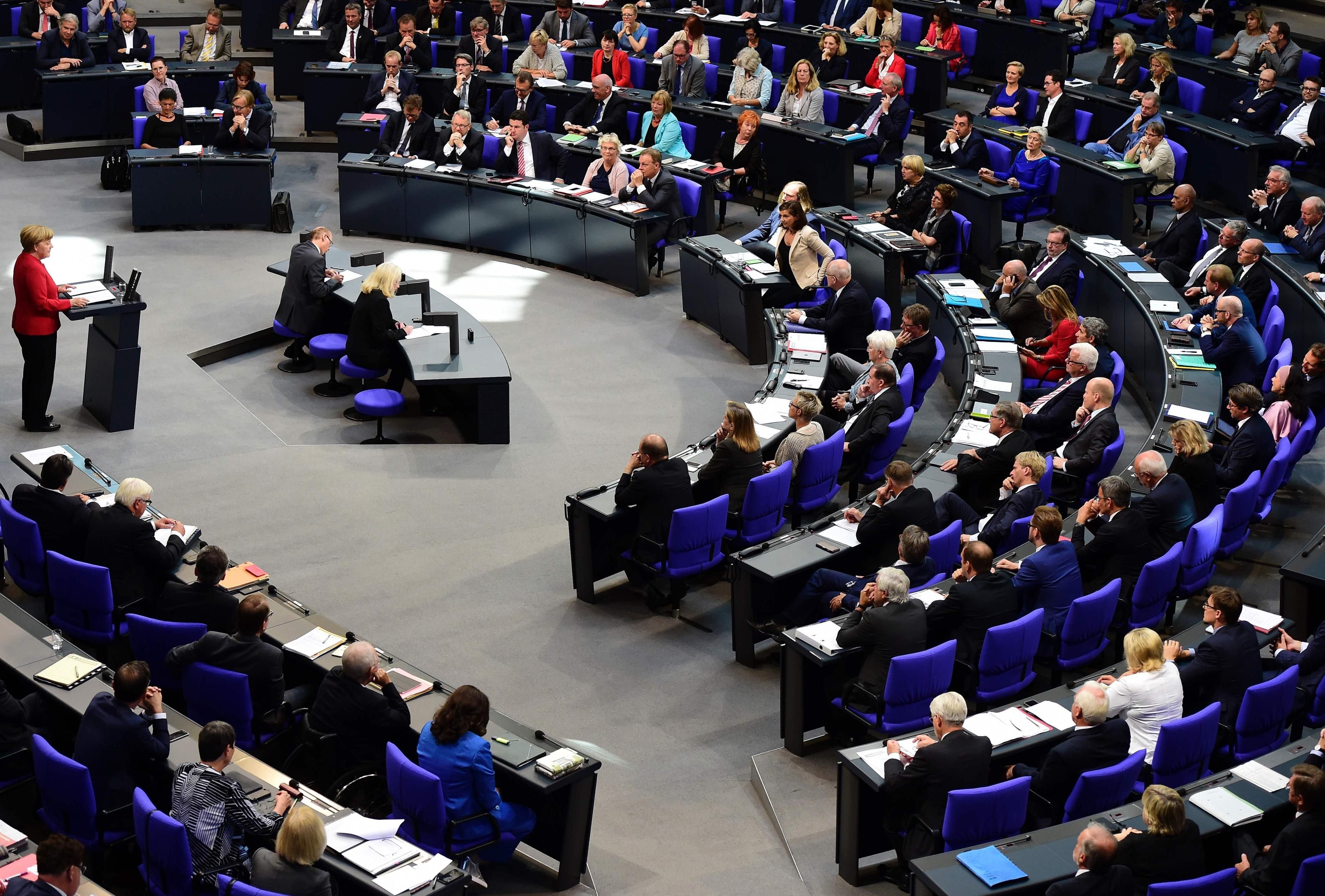 Sitzung im Bundestag.