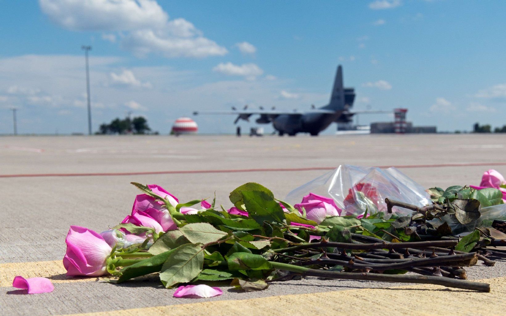 Die ersten Todesopfer des Flugzeugabsturzes nahe Donezk sind in die Niederlande gebracht worden. Auf dem Flughafen Eindhoven versammelten sich hunderte Menschen zu einer Schweigeminute.