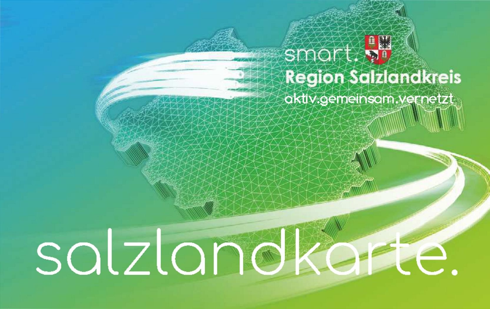 Ein Muster der Salzlandkarte: „smart. Region Salzlandkreis aktiv.gemeinsam.vernetzt“, heißt es dort.