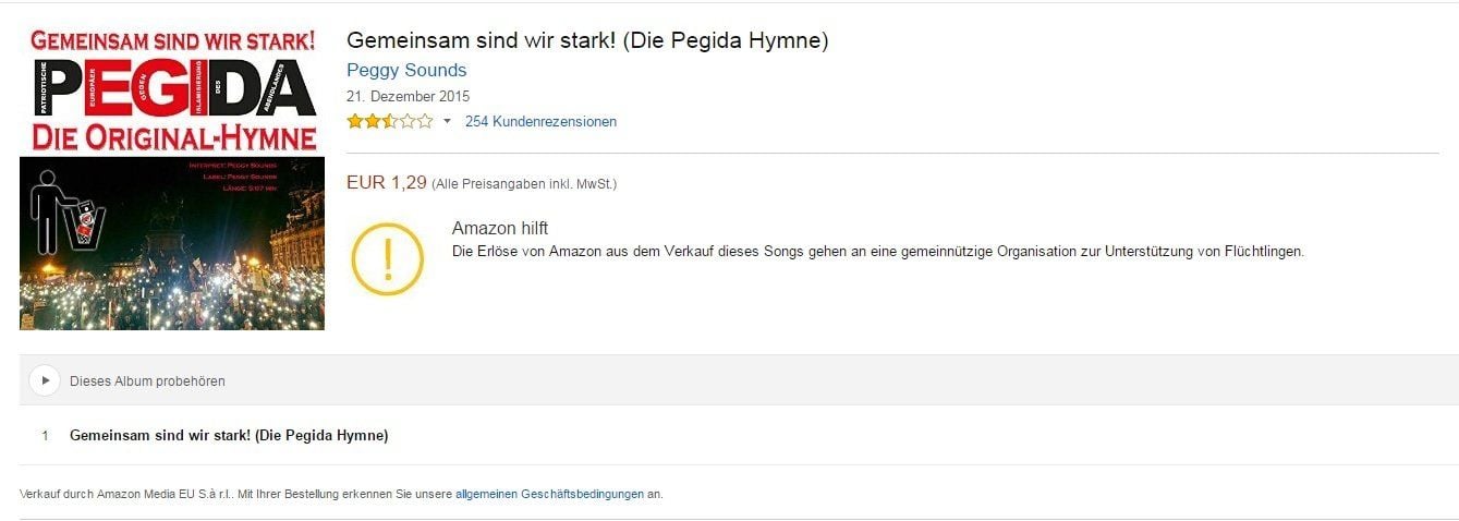 Amazon will die Erlöse an Flüchtlinge spenden.
