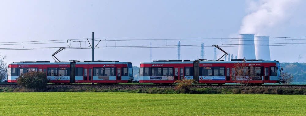 Die Linie 5 ist eine wichtige Pendlerstrecke – auch für die Chemiewerke.