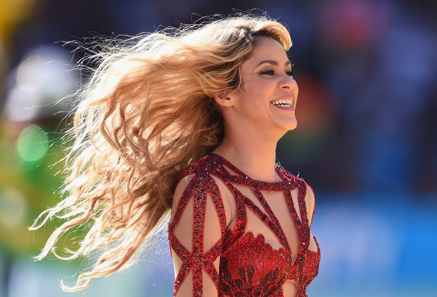 Shakira singt vor der Eröffnung des WM-Finales in Rio de Janeiro.