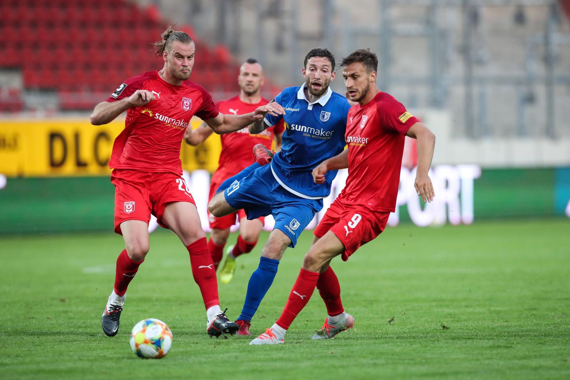 Die Verträge von Sebastian Mai (l.) und Pascal Sohm (r.) sind beim HFC ausgelaufen, eine Zukunft scheint unwahrscheinlich.
