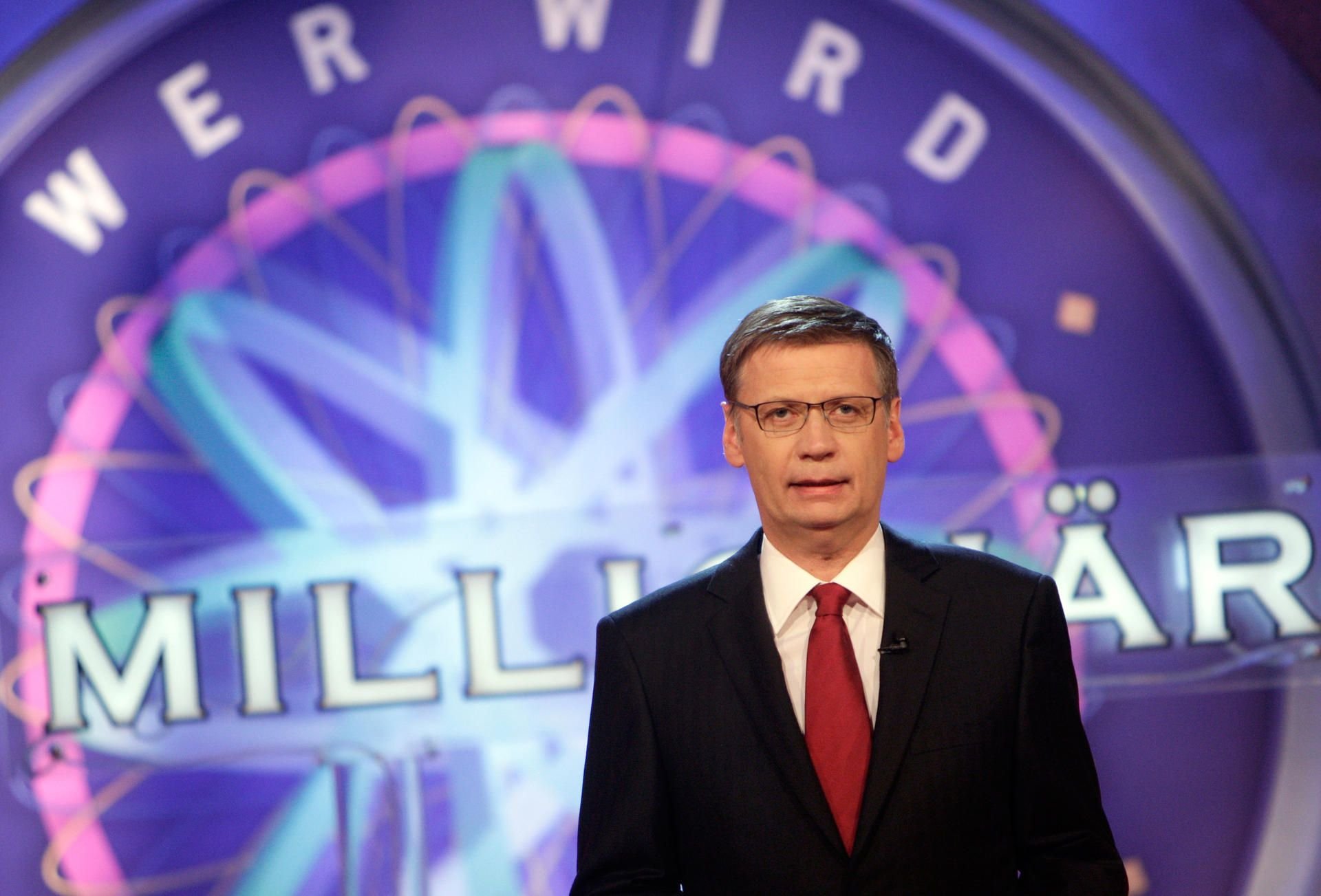 Günther Jauch im Wer wird Millionär?-Studio