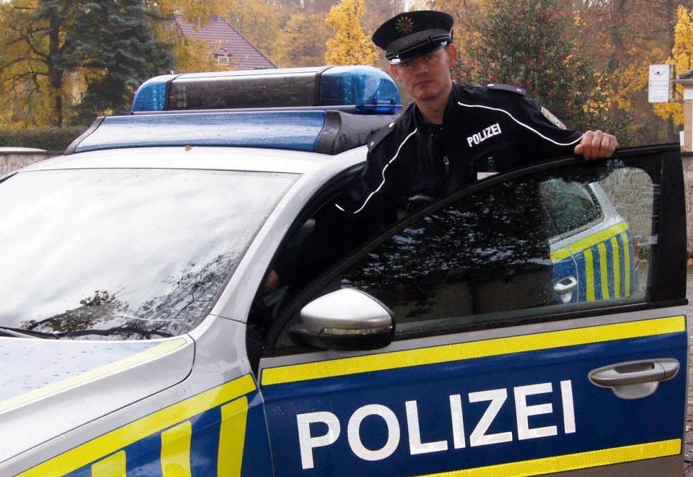 Tobias Trabitz ist Regionalbereichsbeamter in Annaburg.