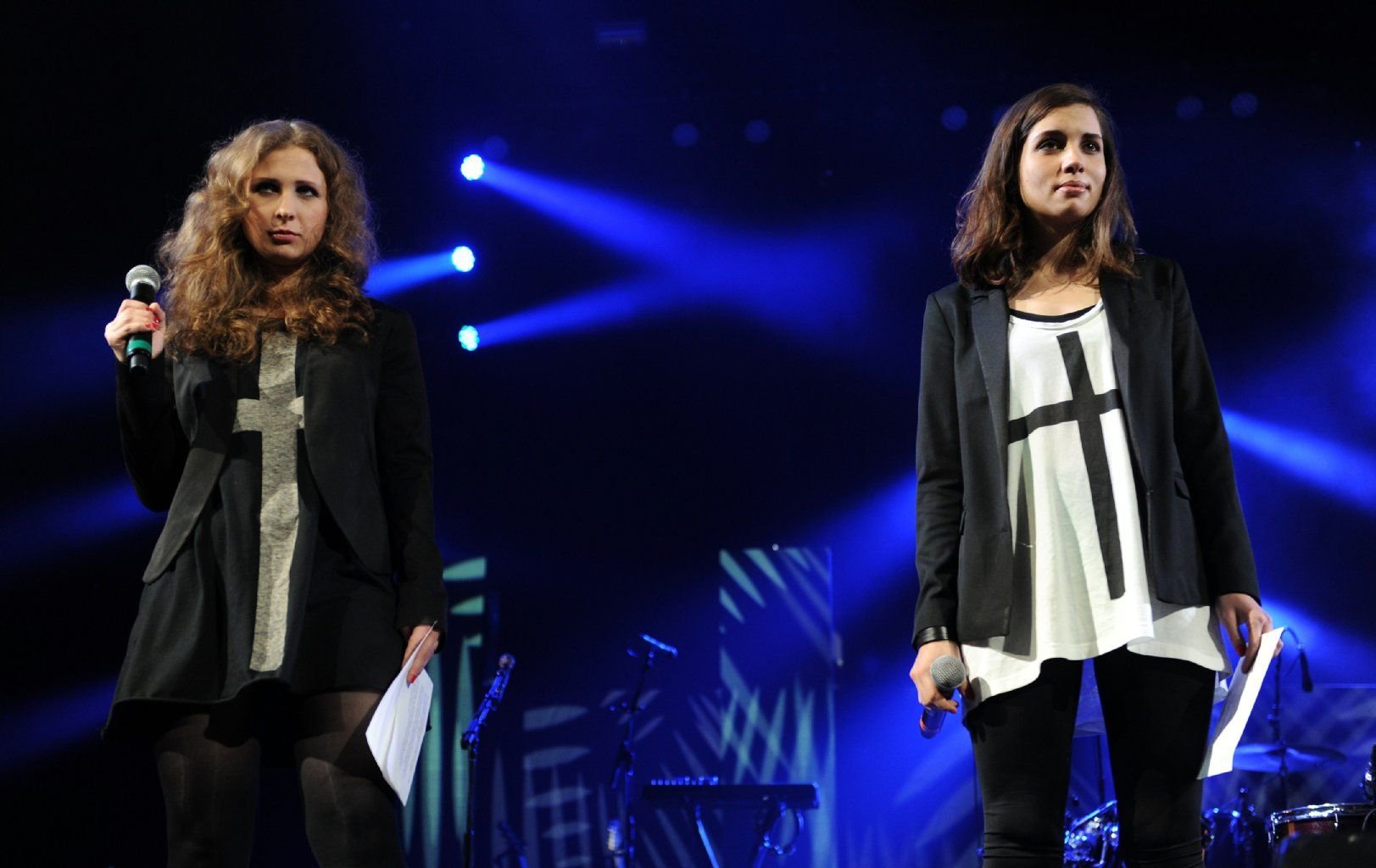Die Mädels von Pussy Riot: Maria Alyokhina (l.) und Nadezhda Tolokonnikova.