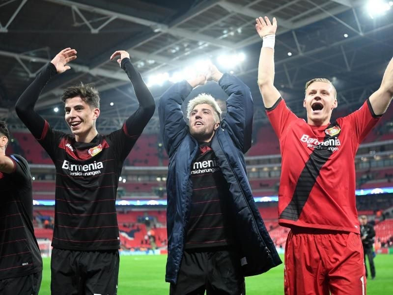 Bayer Leverkusen hat nach dem Sieg gegen Tottenham gute Chancen auf das Achtelfinale.