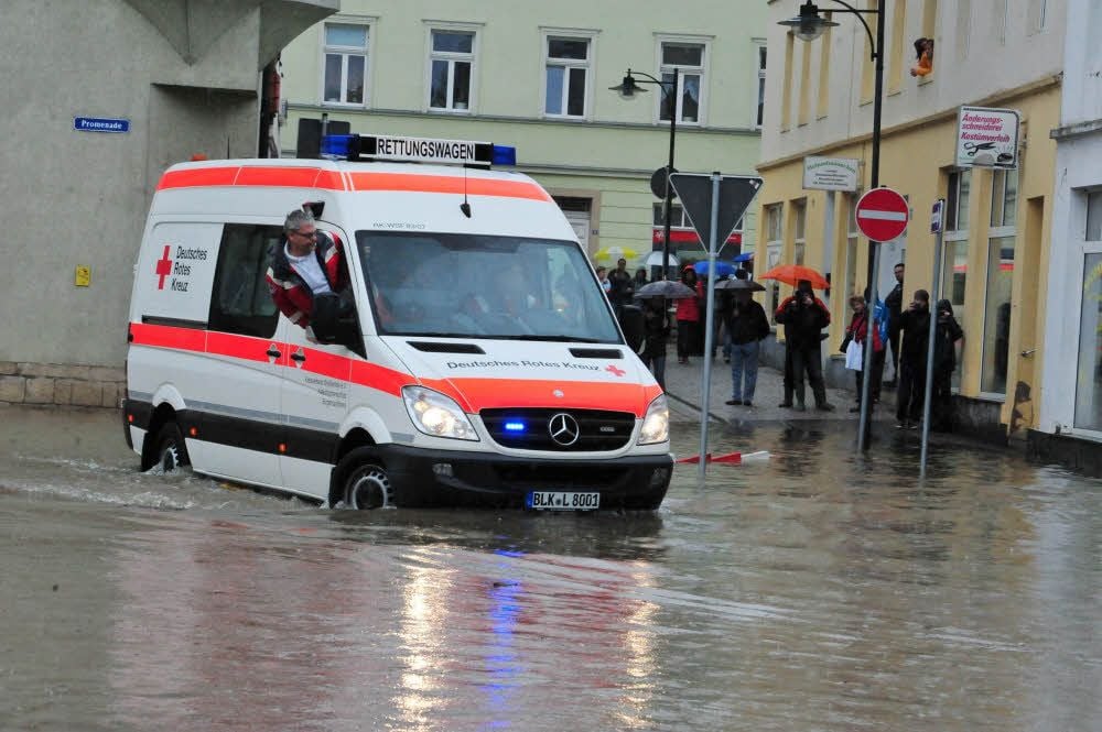 Im Juni 2013 zog das Saale-Hochwasser durch die Weißenfelser Innenstadt.