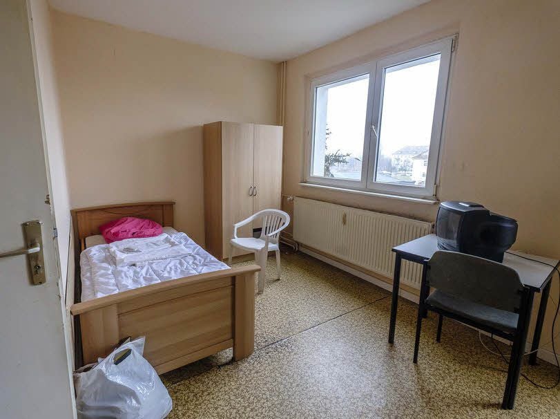 Das ist eine Wohnung für Hilfsbedürftige im Wittenberger Haus der Wohnhilfe im Teucheler Weg.