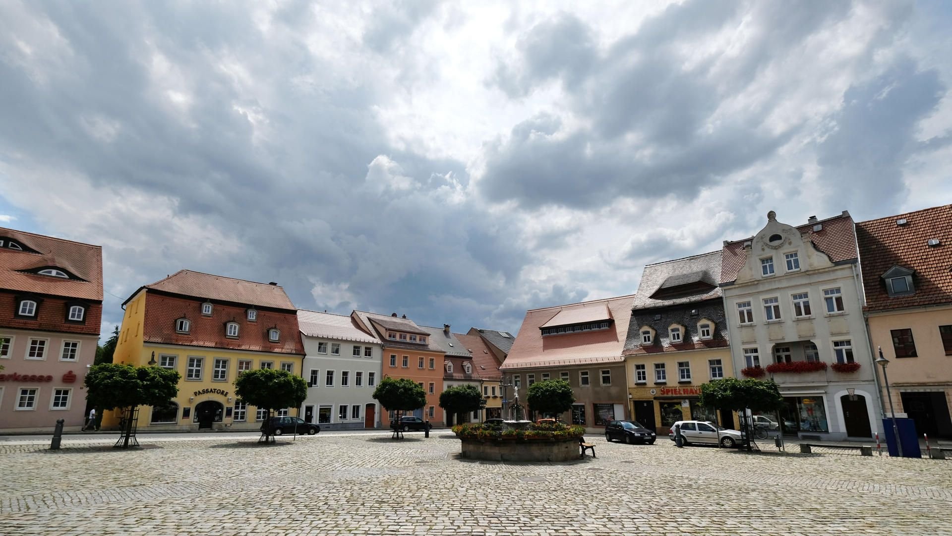Der Marktplatz von Pulsnitz, dem Heimatort von Linda W. Die 16-Jährige wurde letzte Woche in der einstigen IS-Hochburg Mossul festgenommen.
