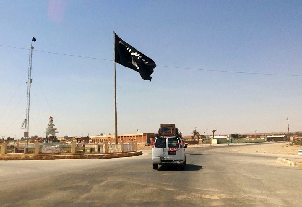 IS-Flagge 2014 im Irak