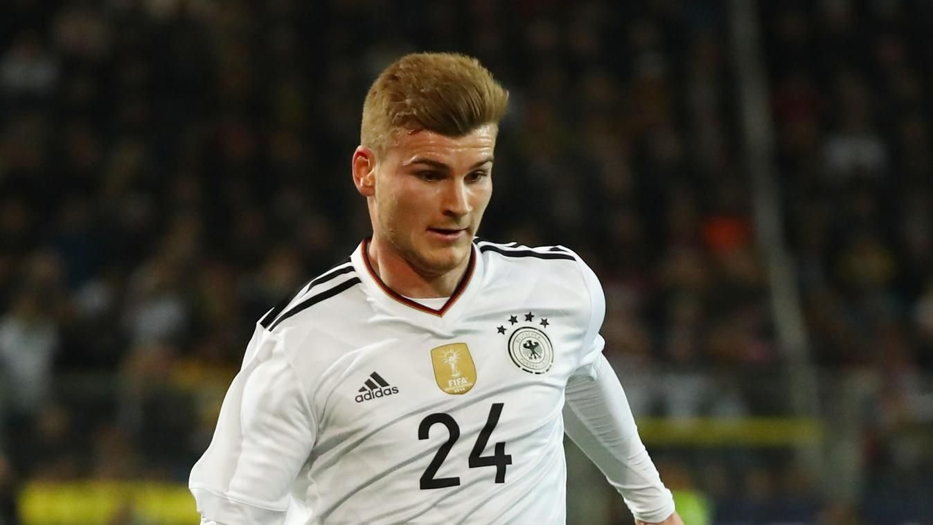 Timo Werner bei seinem Nationalelf-Debut.