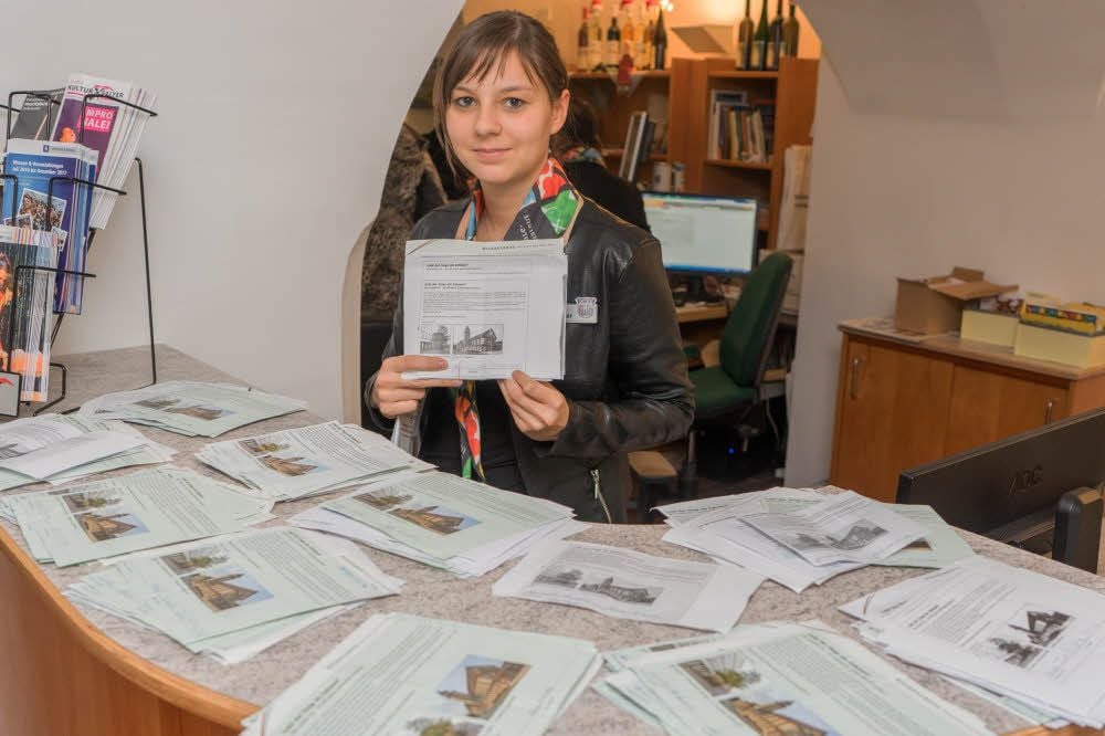 Maria Fischer, Leiterin der Touristinformation in Zeitz