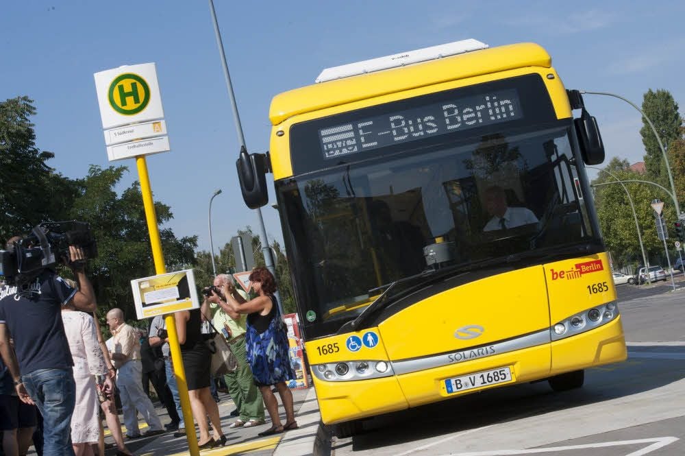 Testbetrieb: Seit August 2015 fahren wir E-Busse in Berlin zwischen Südkreuz und Bahnhof Zoo.